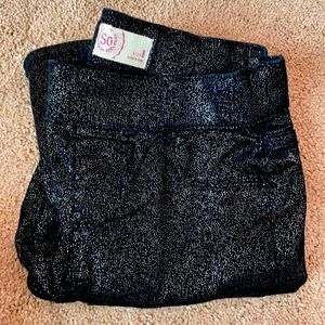 Girls size 8 Super shimmery black pants